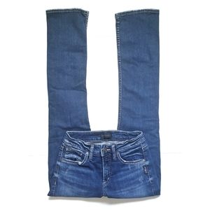 Silver Avery Indigo High Rise Slim Bootcut Jeans